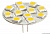 Лампа из светодиодов 12-LED Osculati SMD с цоколем G4 Ø 30 мм заднее соединение