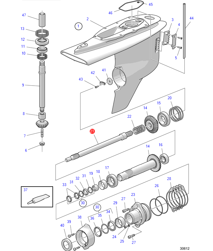 Вал VOLVO PENTA