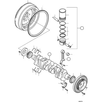 Комплект колец VOLVO PENTA