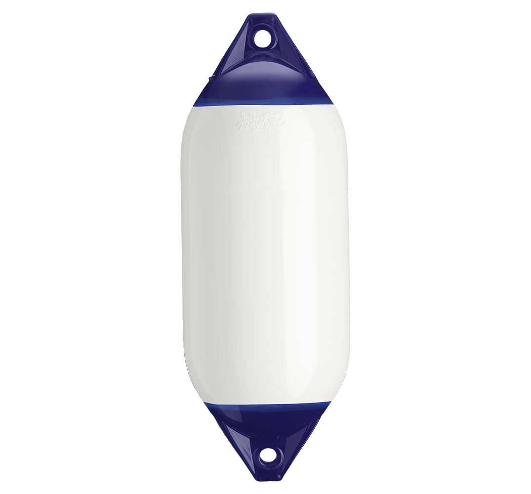 Кранец Polyform US F5 белый с синим рымом 279х762