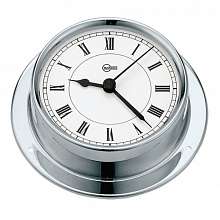 Часы кварцевые судовые из хромированной латуни Barigo Tempo S 6710CR 88 x 25 мм